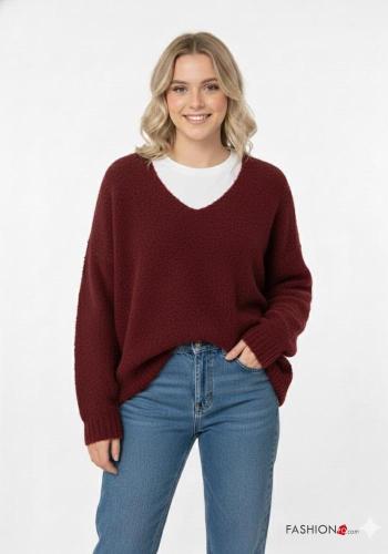 Maglione maniche lunghe scollo a V - ph 1