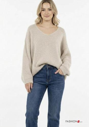 long sleeve Sweater with v-neck - ph 1