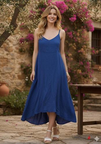 Scamiciato in Lino scollo a V - ph 1