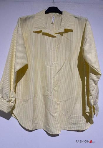 Camicia maniche lunghe con colletto Fantasia righe con bottoni - ph 2