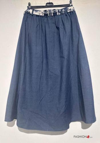 Falda de Algodón con cinturón de tela - ph 3