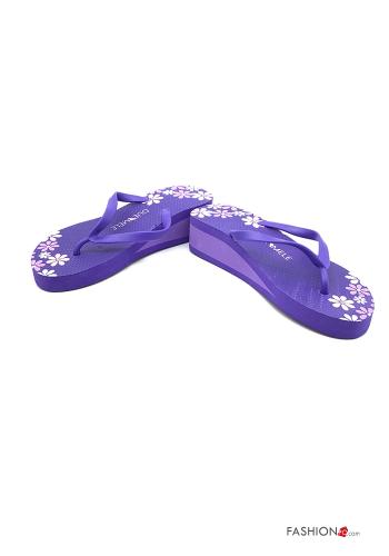Lot de 36 paires Tongs  coins Imprimé floral - ph 1