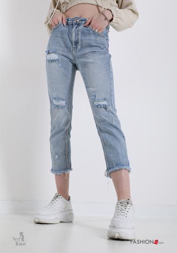Jeans in Cotton  with pockets Sexy Woman - ph 1