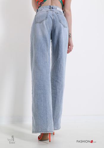 Jeans in Cotton  with pockets Sexy Woman flared - ph 2