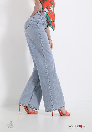 Jeans in Cotton  with pockets Sexy Woman flared - ph 3
