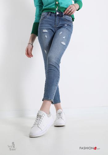 Jeans in Cotton  with pockets Sexy Woman - ph 1