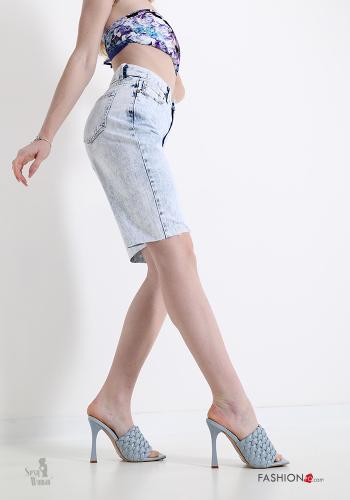 Bermuda in Cotton  with pockets Sexy Woman denim - ph 3