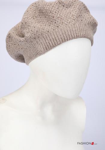 Wool Mix Hat with rhinestones - ph 7