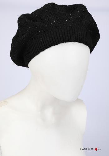 Wool Mix Hat with rhinestones - ph 8