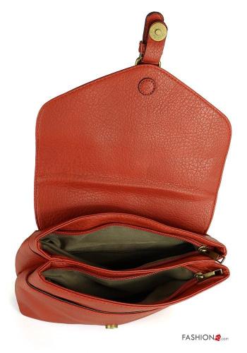 faux leather Backpack with zip with shoulder strap - ph 3