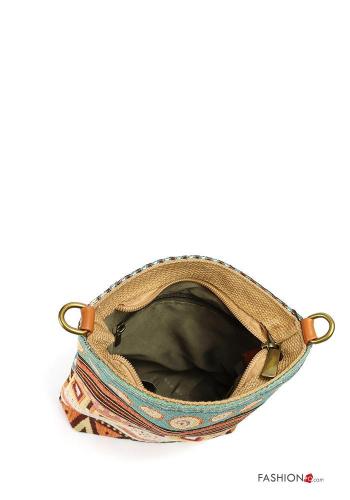 Geometric pattern Bag with zip with shoulder strap - ph 3