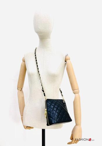 Borsa in Vera pelle con zip con tracolla - ph 4