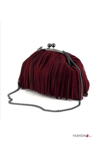 Borsa in Vera pelle con frange con tracolla - ph 2