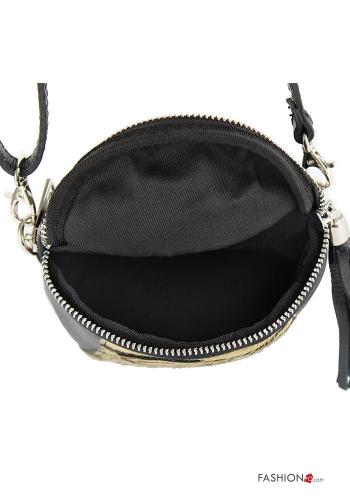 Genuine Leather Phone strap with zip with shoulder strap - ph 4