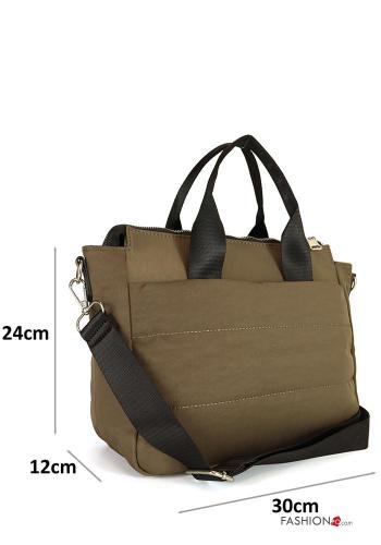 Borsa a mano con zip con tracolla - ph 2