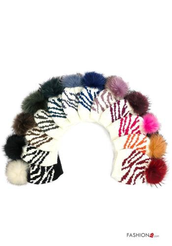 Animal print Wool Mix Beanie - ph 2