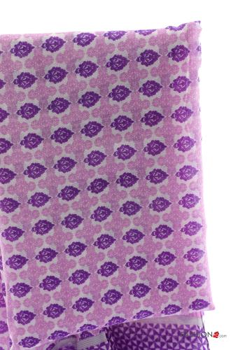 Patterned Scarf with fringe - ph 3