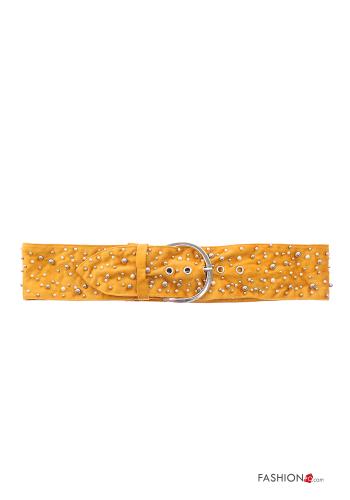 Cinturón ajustable con perlas con tachuelas - ph 1