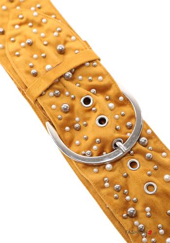 Cinturón ajustable con perlas con tachuelas - ph 2