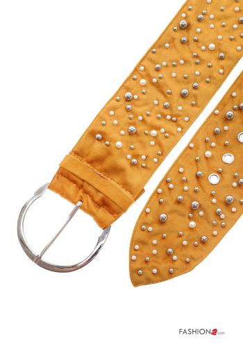 Cinturón ajustable con perlas con tachuelas - ph 3