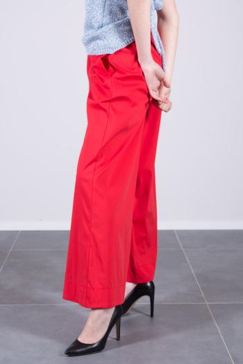 wide leg Hose aus Baumwolle mit Taschen mit gummizug mit kordelzug - ph 3