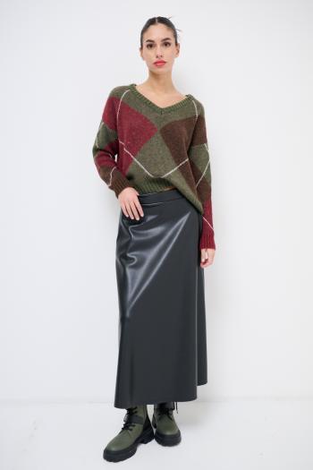 faux leather Skirt with elastic - ph 1