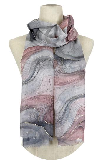 Abstract print lurex Scarf - ph 1