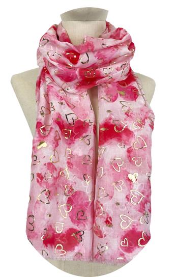 Sciarpa lurex Fantasia cuore - ph 1