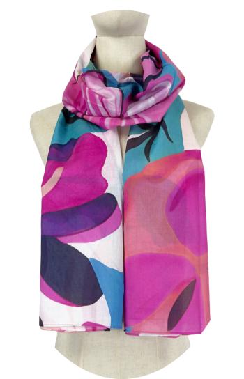 Floral Cotton Scarf - ph 1