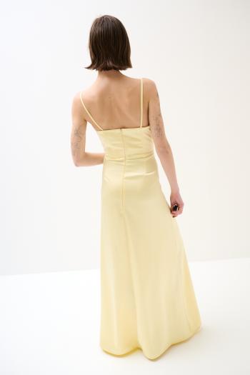 sleeveless backless long Dress with split plunging neckline with zip - ph 3
