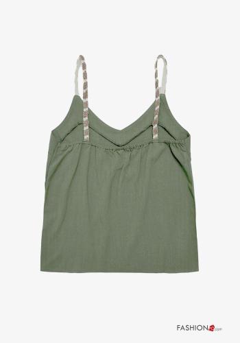 Top de Lino sin mangas espalda descubierta con cuello en v - ph 2