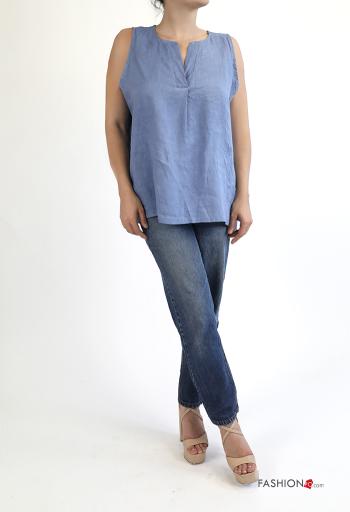 Top in Lino senza maniche - ph 3