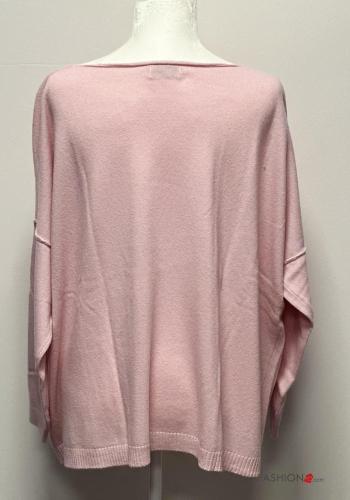 lange ärmel Strickpullover aus Kaschmir-Mischung schulterfrei - ph 2