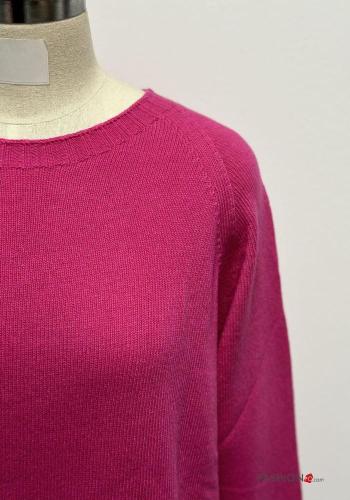 long sleeve crew neck Cashmere Blend Sweater - ph 4