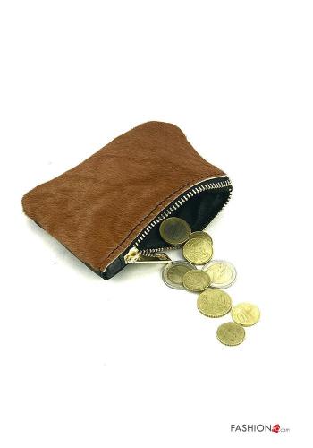 Portmonnaie aus Echtes Leder mit Reißverschluss - ph 2