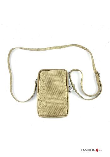 Genuine Leather Wallet with zip with shoulder strap - ph 3