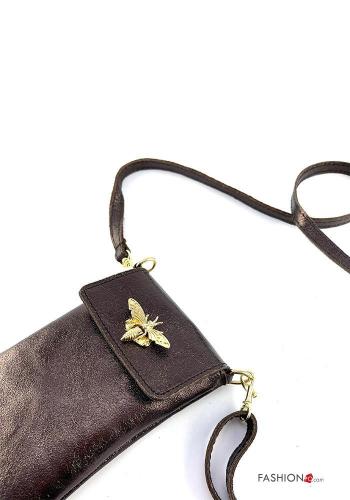 Genuine Leather Wallet with shoulder strap - ph 2