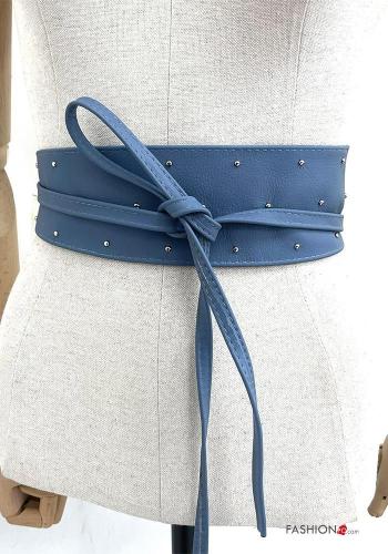 Cintura in Vera pelle regolabile con borchie - ph 3
