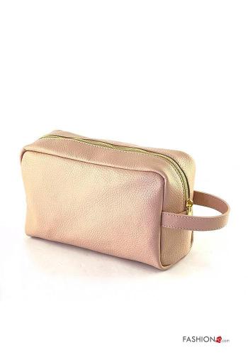 Beauty case in Vera pelle con zip - ph 2
