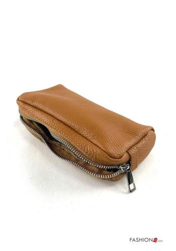Beauty case in Vera pelle con zip - ph 2