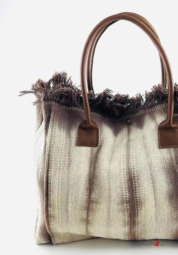 Bolsa Shopper em Couro Genuíno com franja - ph 3