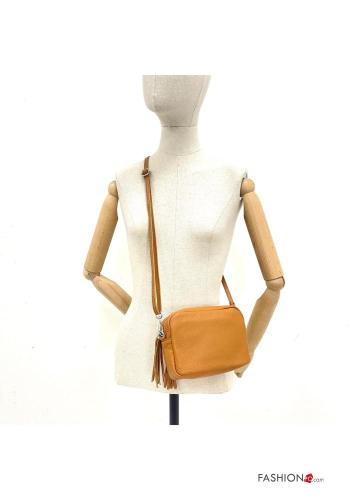Bolso de Cuero Genuino con cremallera con bandolera - ph 3