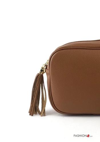 Bolso de Cuero Genuino con cremallera con bandolera - ph 2