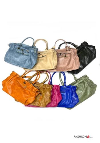 Borsa in Vera pelle con tasche con zip - ph 4