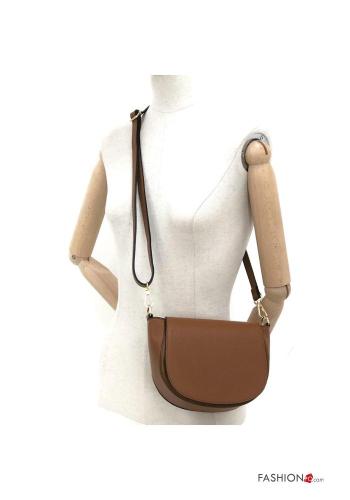 Genuine Leather Bag with zip with shoulder strap - ph 2