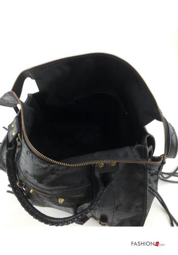 Bolsa de mano de Cuero Genuino con bolsillos con cremallera - ph 4