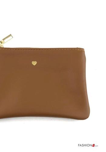 Clutch em Couro Genuíno com fecho - ph 2