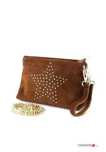 Suede Genuine Leather Shoulder bag with shoulder strap - ph 2