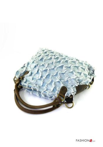 Sac en Cuir Véritable en denim avec bandoulière - ph 3