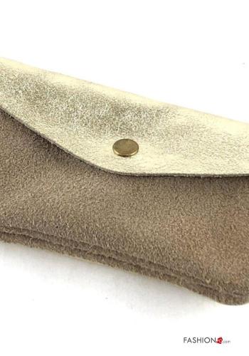 Geldbeutel aus Echtes Leder mit Knöpfen - ph 3